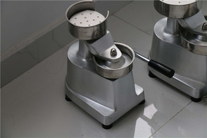Presse à hamburgers manuelle commerciale haute vitesse pour la fabrication de galettes de viande - Prix - Product Image 5