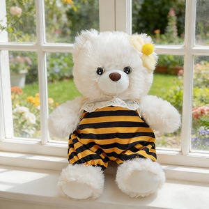 Ours en peluche à habiller, deux tons de fourrure, plusieurs tenues amovibles, 25 cm, décoration mignonne, cadeau pour enfants, couples, amateurs de peluches - Product Image 4