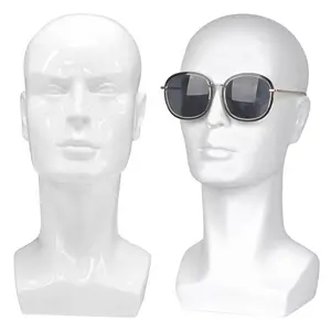 Gafas de Europa y América para hombre, modelo de cabeza de exhibición, maniquí blanco