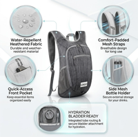 Sac à dos de randonnée léger et pliable personnalisé 10L, petit sac à dos de randonnée 30L léger pour hommes et femmes, sacs à dos, sacs fourre-tout