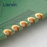 Módulo SoM Personalizado Lierxin LEX-EDGEAI-SOM con PCB de Controlador de Computación de Borde por IA, HDI Multicapa, con Conexión a Media Perforación (Half Hole) y Montaje Oculto