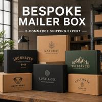 Boîte d'expédition en carton ondulé personnalisée pour l'e-commerce, vêtements, t-shirts, emballage d'abonnement avec logo