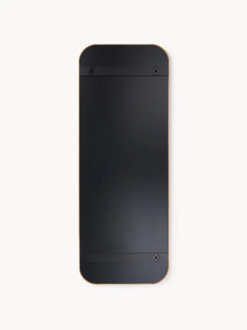 Factory Custom Carved <strong>Oak</strong> Wooden <strong>Mirror</strong> <strong>Rounded</strong> Rectangle Wave Edge Floor <strong>Mirror</strong> for Home Decor - Product Image 6