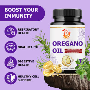 Cápsulas de Aceite de Orégano 100% Vegetarianas, Suministro de Fábrica, con Hoja de Orégano Silvestre del Mediterráneo, Apoyo a la Salud Digestiva, Cápsula Herbal - Product Image 4
