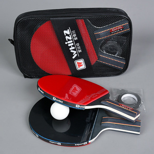 Set di Racchette da Ping Pong Personalizzate di Alta Qualità a 4 Stelle, <span class=keywords><strong>Attrezzatura</strong></span> Sportiva Professionale a 5 Strati con Base in Legno e Gomma - Product Image 1
