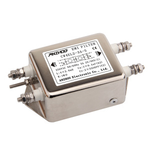 ตัวกรอง EMI ของ Anzhou รุ่น CW4E-3A-S 3A แบบสองขั้นตอน 250VAC 50/60Hz สำหรับแหล่งจ่ายไฟ - Product Image 2