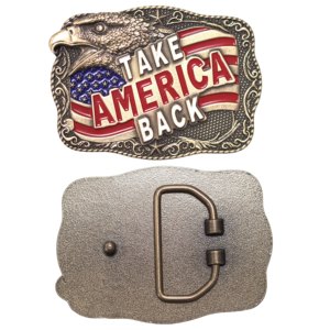 Tùy chỉnh D-Ring vành đai khóa kẽm-hợp kim lưu niệm Inlay in logo mạ kỹ thuật cho may mặc sử dụng mô hình AGI-B-001 kim - Product Image 1