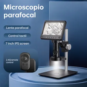 7 Zoll digitales polarisierendes optisches Mikroskop upgrade Linsen elektronisches Mikroskop mit 28 hellen Led-Lichtern zum Lötarbeiten
