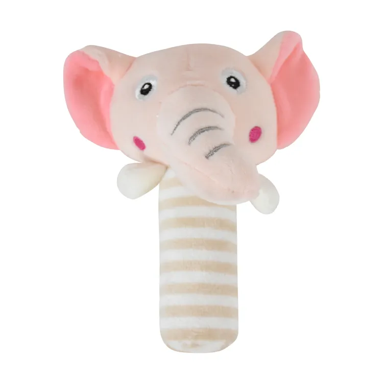 New Born Gift Stuffed Soft Sensory Toys Baby Plush Hand Rattle