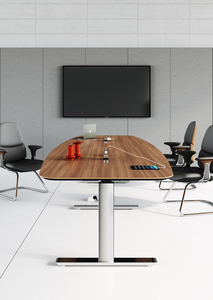Table de conférence commerciale moderne, électrique, réglable en hauteur, bureau de bureau - Product Image 5