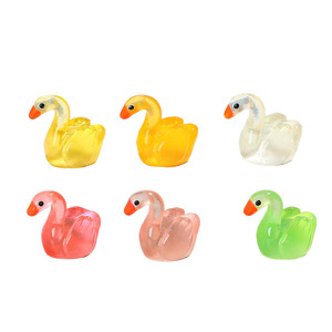 Ornements de cygne qui brillent dans le noir Lanshuo, en résine plastique, kit de bijoux DIY pour la décoration de la maison, fournitures d'artisanat - Product Image 5