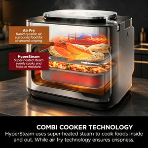 Cuisinière multifonction 12-en-1, <span class=keywords><strong>four</strong></span> vapeur, <span class=keywords><strong>friteuse</strong></span> à air, avec 8 portions, cuisson rapide, multifonction - Product Image 6
