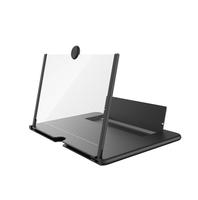 Black 12" Mobile Phone Screen Foldable Holder Stand Screen Magnifier