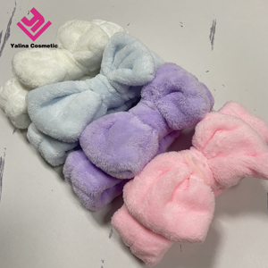 Wholesale Women <strong>Towel</strong> Hairband <strong>Spa</strong> Head Band Makeup Turban Bowknot Headband Stretchy Hair Band Headband - Product Image 6
