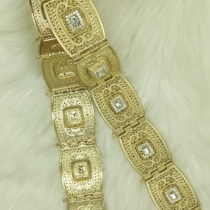 C grande taille pleine strass femmes <span class=keywords><strong>ceinture</strong></span> maroc <span class=keywords><strong>ceinture</strong></span> or <span class=keywords><strong>argent</strong></span> couleur <span class=keywords><strong>Caftan</strong></span> taille chaîne bijoux de mariage en gros - Product Image 3