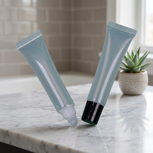 Tube cosmétique en plastique personnalisé, emballage souple pour gloss à lèvres, tube à presser pour crème pour les yeux et soins de la peau - Product Image 2