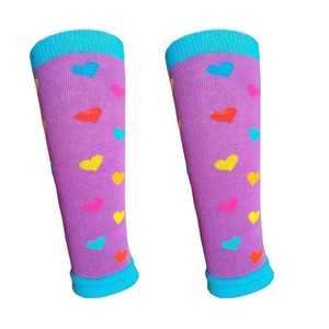 Manchons de jambe de sport personnalisés, flexibles, à motifs fantaisie, colorés, en coton respirant, offrant un soutien pour le mollet - Product Image 3