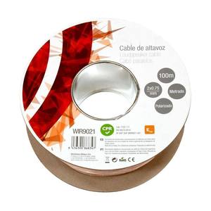 Cavo per altoparlante 2x0.75mm, di qualità e polarizzato, ideale per installazioni audio. con una lunghezza di 100 metri, offre - Product Image 1