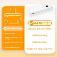 Imprimante Portable thermique a4, papier autocollant pour bureau, impression de fichiers PDF, imprimante thermique