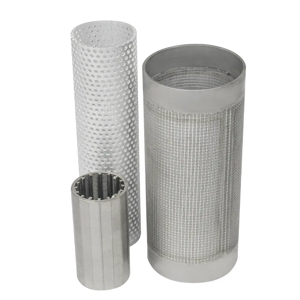 Filtro de metal SS Cartucho de filtro de vela de 15 mícrons filtro de gás natural malha de arame sinterizada