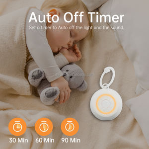 Nueva máquina de ruido blanco para altavoz portátil Baby Sleep con luz y sonido - Product Image 5