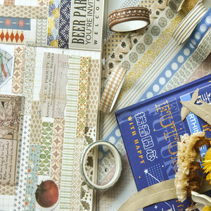 5 Rolls Box Watery Years Water Activated <b>Masking</b> PET Washi Tape Set Decorative Material Stickers - Product Image 4