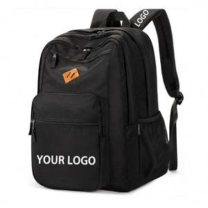 Custom Logo 26L Black School <b>Backpack</b> Waterproof College Travel Business <b>Backpack</b> Bag with <b>Multi</b> <b>Compartments</b> - Product Image 2