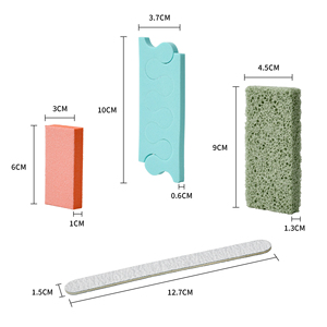 Livraison gratuite aux États-Unis - Ensemble de manucure et pédicure jetable en verre, 4 pièces, pour salon - Product Image 3