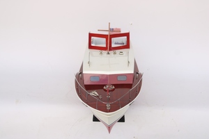 Modèle de yacht de croisière en bois GIA NHIEN, décoration nautique pour la maison ou le bureau, CHRIS CRAFT COMMANDER 1954, artisanat haut de gamme peint à la main - Product Image 3