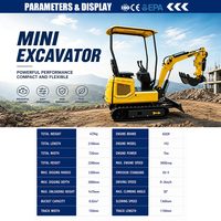 Mini-excavatrice sur chenilles à longueur de chenilles personnalisable, avec un fonctionnement stable, adaptée à diverses conditions agricoles et de chantier
