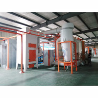 Ligne de Production de peinture de revêtement liquide/poudre entièrement automatique avec cabine de pulvérisation pour réception d'antenne de roue/Satellite de moto