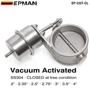 Válvula de Escape para Automóvil de Carreras EPMAN, Activación por Vacío, 63 mm, 76 mm, 89 mm, 102 mm, Estilo Cerrado, Presión: Aproximadamente 1 <span class=keywords><strong>BAR</strong></span>, EP-CUT-CL - Product Image 1