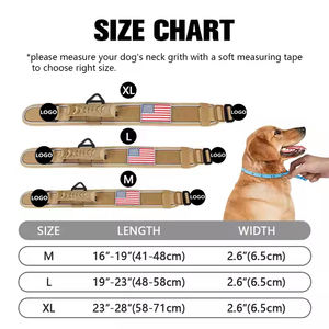 Schlussverkauf Hundehalsband Nylon mit Griff verstellbarer reflektierender Streifen mittleres großes schweres Metallschnalle taktische Haustier-Hundehalsbänder - Product Image 3