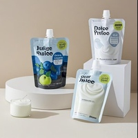 Prix d'usine Emballage flexible Impression personnalisée Sacs pochette debout Doypack avec bec pour jus gelée yaourt alimentaire