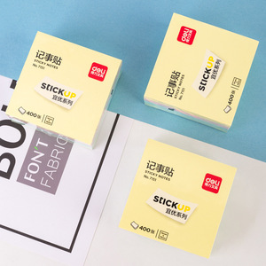 Deli Sticky Notes 76mm x 76mm 400 Sheets Colorful Memo Paper Office Stationery - Product Image 2