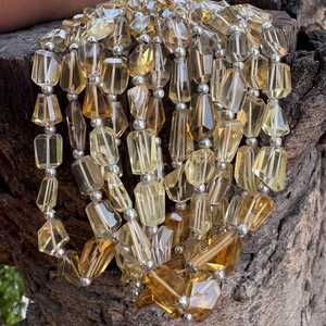 Perles de quartz facettées de qualité supérieure A A A+ Beer Quartz Faceted Nugget Beads 8'' (7x9mm) - Environ 20cm - Fournitures de pierres précieuses - Product Image 4