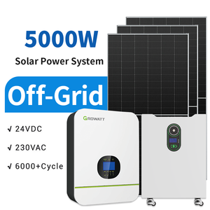 ระบบโซลาร์เซลล์ออฟกริด พร้อมแบตเตอรี่และอินเวอร์เตอร์ครบชุด 3kW 5kW 10kW ระบบผลิตไฟฟ้าพลังงานแสงอาทิตย์แบบออนกริด แผงโซลาร์เซลล์ ระบบพลังงานไฮบริด - Product Image 1