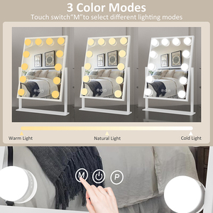 Siêu mỏng cảm biến thông minh LED VANITY MIRROR-Vô hạn mờ, điều khiển cảm ứng, có thể sạc lại-Trang điểm phải có - Product Image 3