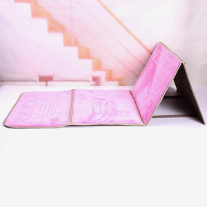 Mode bequemer islamischer faltbarer Reisegebets-Gebets teppich mit Rückenlehne und Tasche - Product Image 1