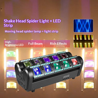 Nouvelle barre de lumière de scène disco à tête mobile LED 10 yeux araignée avec faisceau lumineux RGBWA blanc chaud, contrôle DMX512, 100-240V universel