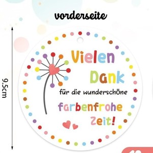 Étiquettes en papier pour cadeaux de remerciement, impression 4 couleurs, pour fêtes de remise des diplômes, 8-13 ans, vente en gros - Product Image 4