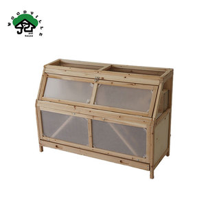 Hot Sale Qualität Holz Pet House Kleiner Zucht käfig für Hamster und Meers chweinchen Solid Animal Pattern <span class=keywords><strong>Outdoor</strong></span> Style für Hunde - Product Image 2