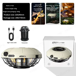 Luce ricaricabile senza fili Gargen con treppiede USB-C lampada di lavoro 1/4 ''staffa foro di oscuramento Fix su palo campeggio lanterna - Product Image 6