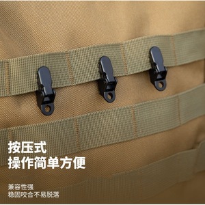 คลิปหนีบผ้าใบกันลมสีดำ รุ่น Zp008 สำหรับตั้งแคมป์กลางแจ้ง - Product Image 4