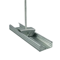 Falso techo F47 Techo C Canal 48x17mm Metal Ceil Furring Canal