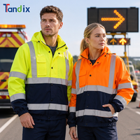 Veste de travail réfléchissante haute visibilité pour l'hiver, chaude, rembourrée, résistante au froid, pour mineurs, ouvriers du bâtiment, marchands, mineurs de charbon
