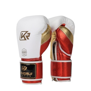 Găng tay đấm bốc bằng da bò nhiều màu + lớp lót cao su tổng hợp nhập khẩu nhiều lớp, khóa da bò - Product Image 1