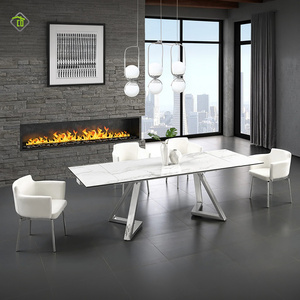 Tavolo da pranzo a 6 posti con gambe in metallo, - Product Image 5