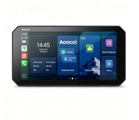 Écran CarPlay HD Aoocci C9 ProMax 6 pouces pour moto, caméra de tableau de bord avant et arrière, Android Auto sans fil, écran partagé pour motocycliste