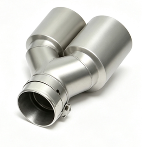 Embout d'échappement AsiaLink en acier inoxydable 304, double sortie, neuf, silencieux double - Product Image 5